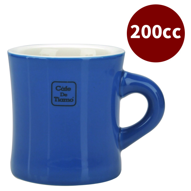 CafeDeTiamo 9號馬克杯 200cc 深藍  |瓷器馬克杯
