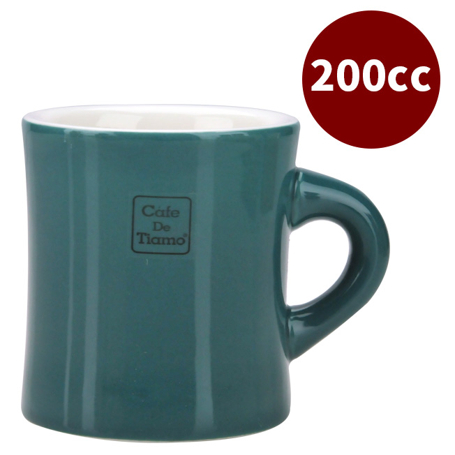 CafeDeTiamo 9號馬克杯 200cc 深青灰  |瓷器馬克杯