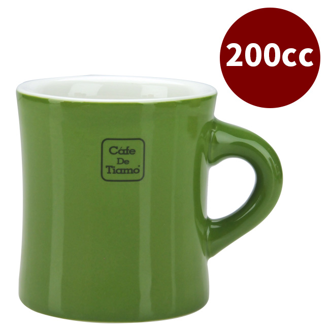 CafeDeTiamo 9號馬克杯 200cc 深橄欖  |瓷器馬克杯