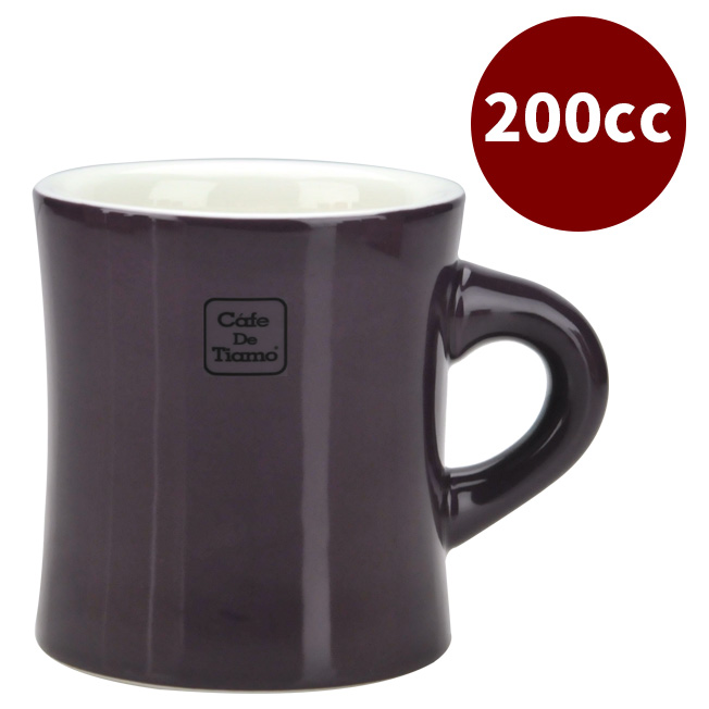 CafeDeTiamo 9號馬克杯 200cc 深紫  |瓷器馬克杯