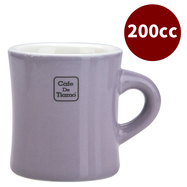 CafeDeTiamo 9號馬克杯 200cc 紫羅蘭  |瓷器馬克杯
