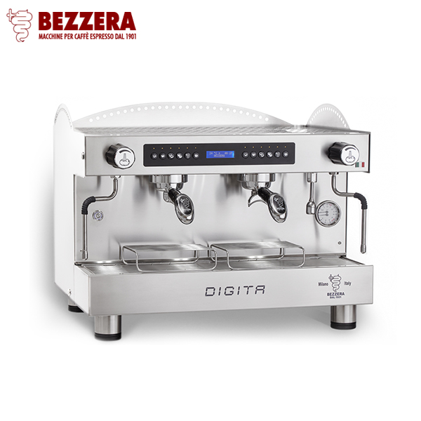 BEZZERA 貝澤拉 DIGITA DE 雙孔營業機 白 220V  |BEZZERA 咖啡機