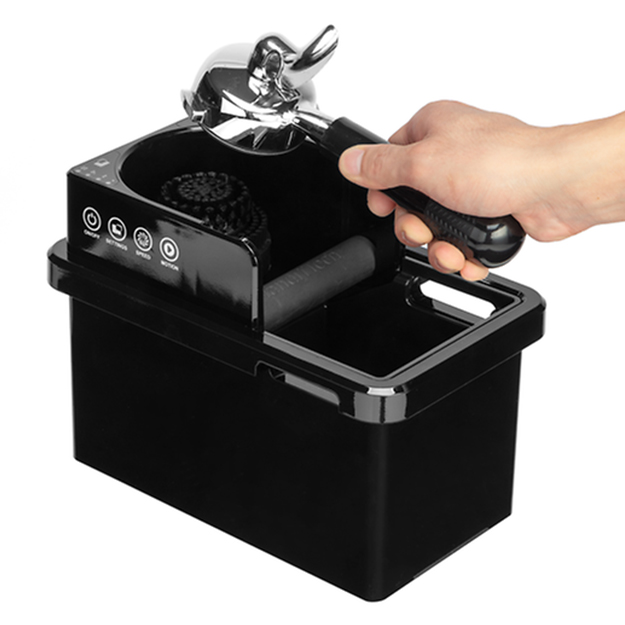 智慧型清洗把手粉渣盒 黑 220V  |咖啡渣桶 / 洗杯器 / 吧檯墊