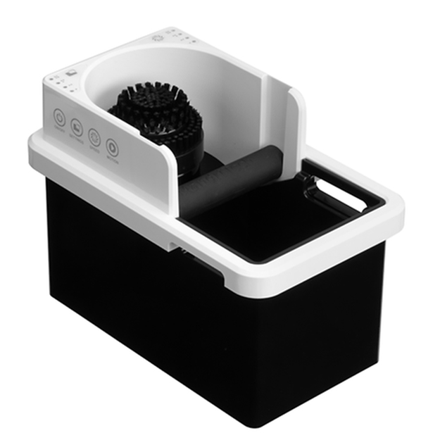 智慧型清洗把手粉渣盒 白 220V  |咖啡渣桶 / 洗杯器 / 吧檯墊