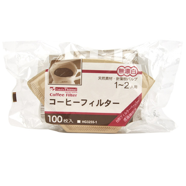 日本 101 無漂白咖啡濾紙 100入/袋裝 (1-2人用)  |梯型濾杯 / K型濾杯 / 濾紙