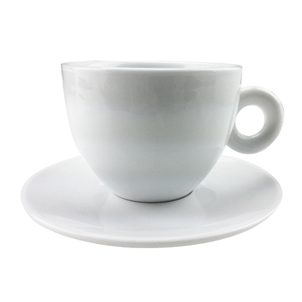 TIAMO 29號卡布奇諾杯盤組190cc(白胚)6客組  |瓷器咖啡杯盤組