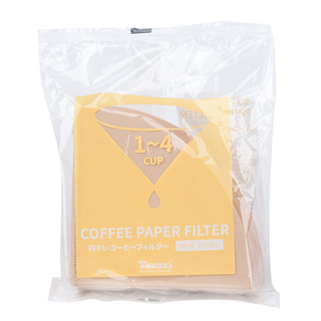 V02圓錐咖啡濾紙1-4人 100入(無漂白)(袋裝)  |錐型咖啡濾杯 / 濾紙