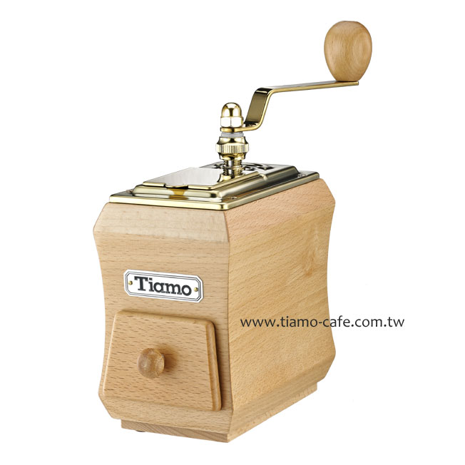 【停產】TIAMO NO.1 頂級手搖磨豆機-鈦金款 CNC雕刻鍛造  |【停產】非電器產品