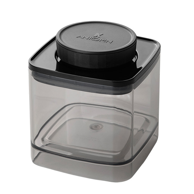 Ankomn Turn-N-Seal TNS-04-MDHB 真空保鮮盒 0.6L 半透明黑  |儲豆罐 / 密封罐 / 保鮮盒 