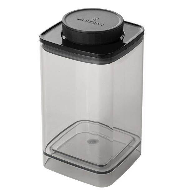 Ankomn Turn-N-Seal TNS-04-LGHB 真空保鮮盒 1.2L 半透明黑  |儲豆罐 / 密封罐 / 保鮮盒 