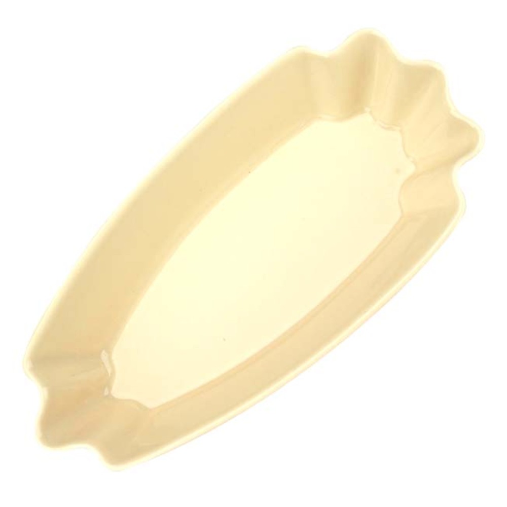 CafeDeTiamo 陶瓷三角形生豆盤-米黃色  |杯測專區