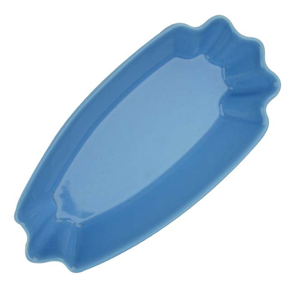 CafeDeTiamo 陶瓷三角形生豆盤-淺藍色  |杯測專區