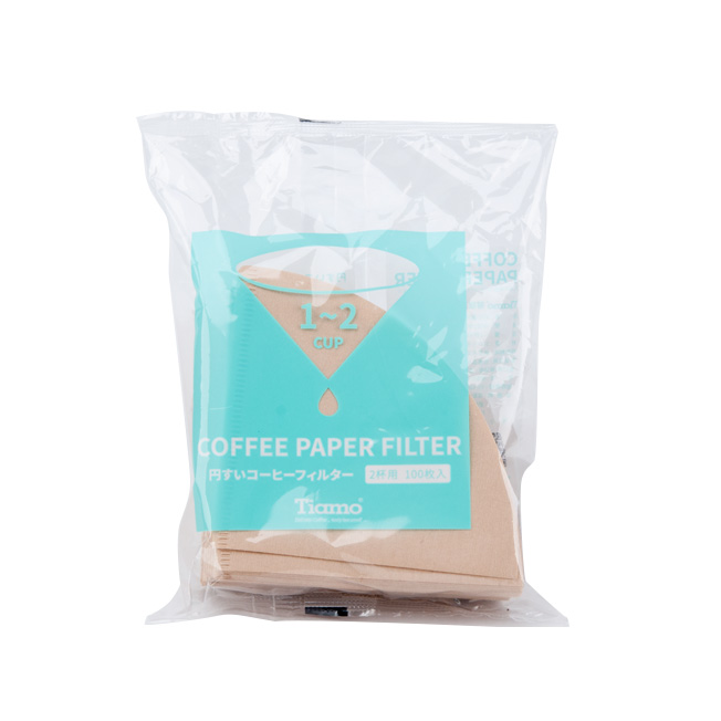 V01圓錐咖啡濾紙1-2人 100入 (無漂白)(袋裝)  |錐型咖啡濾杯 / 濾紙